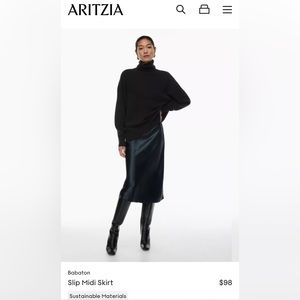 Aritzia / Babaton Midi Slip Skirt